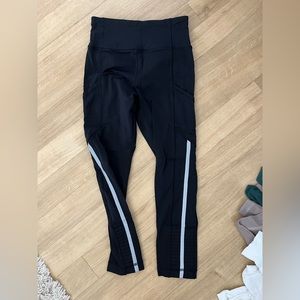 Lululemon run legging with side pockets